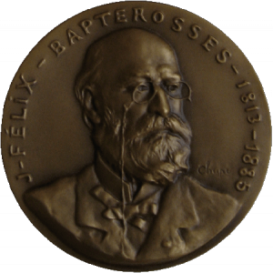 Medal with Bapterosses'portrait, Chapu